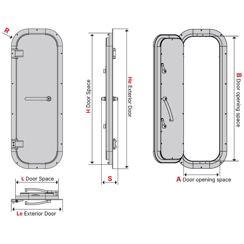 Hinged door 2301